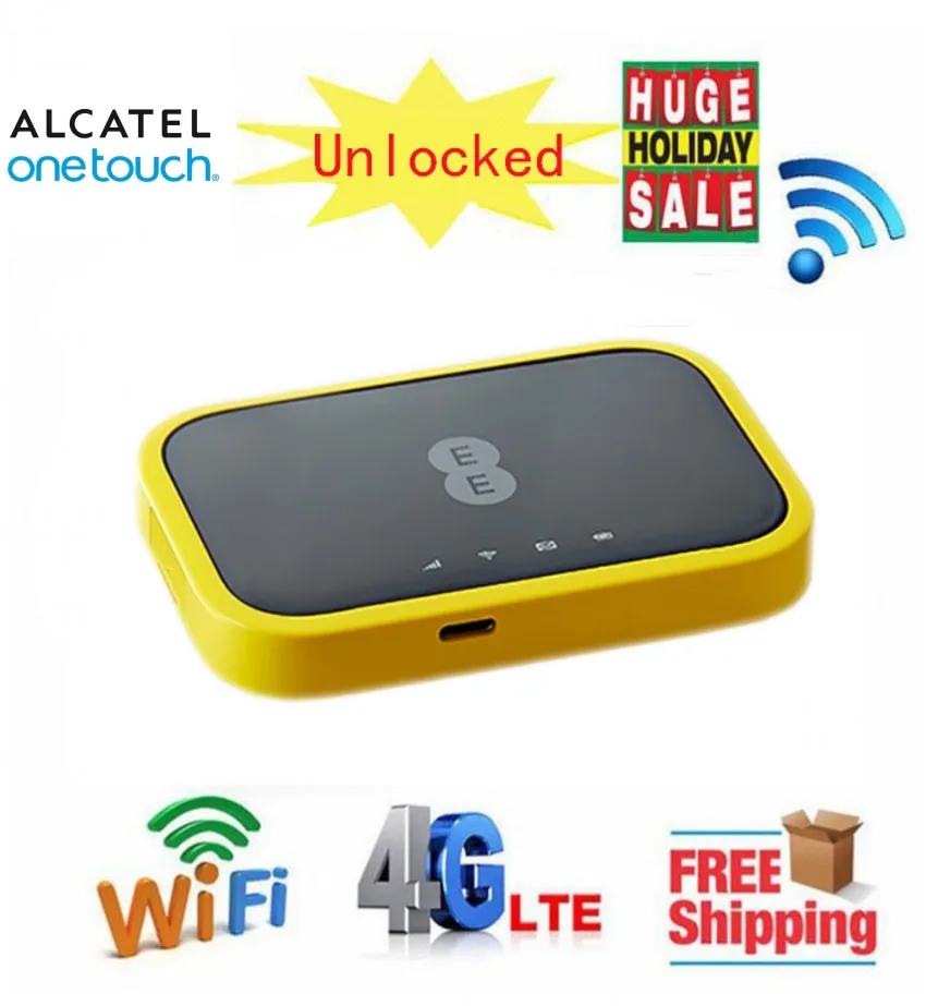 Разблокированный Мобильный Wi Fi модем Alcatel EE120 Cat12 600 Мбит/с аккумулятором 4300 мАч 4G