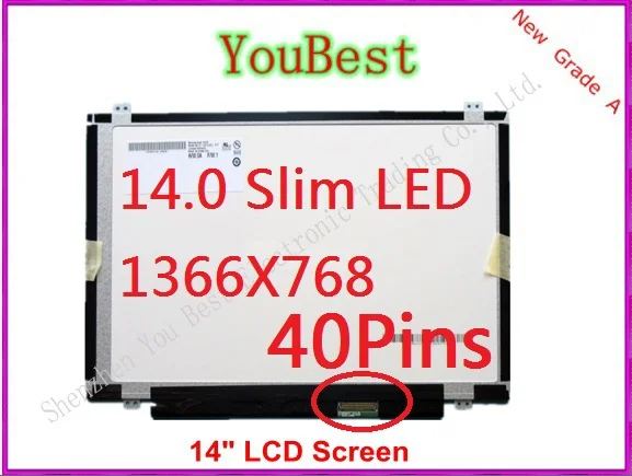 Тонкий светодиодный ЖК экран для ноутбука Dell Inspiron 14 3421 3437 5421 5437 14Z 5423 0 &quotWXGA HD|laptop