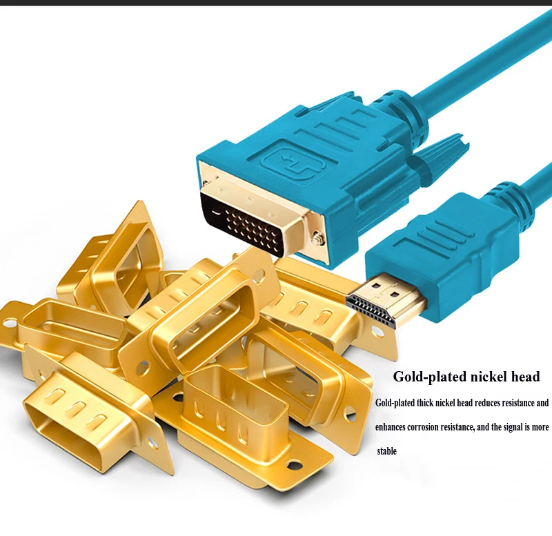 Hdmi к DVI HD линейный Компьютерный дисплей ноутбука видео PS4 взаимный кабель