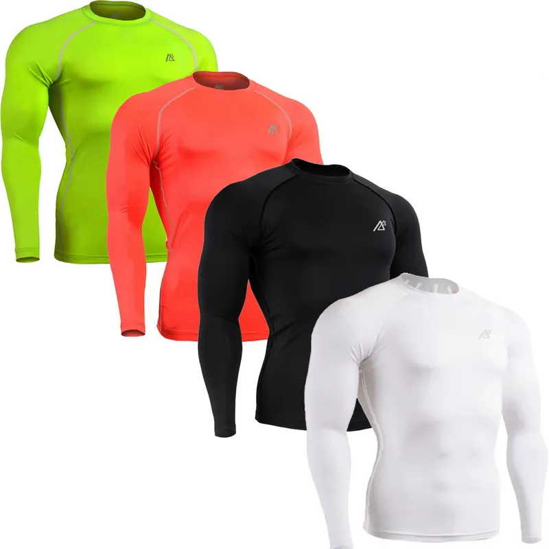 Men's Compression Shirts Prints Fitness Training Running Skin Tights MMA GYM Yoga Tshirt | Спорт и развлечения