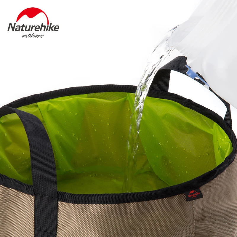 Ультралегкая нейлоновая Складная Раковина NatureHike объем 10 л Портативная сумка для