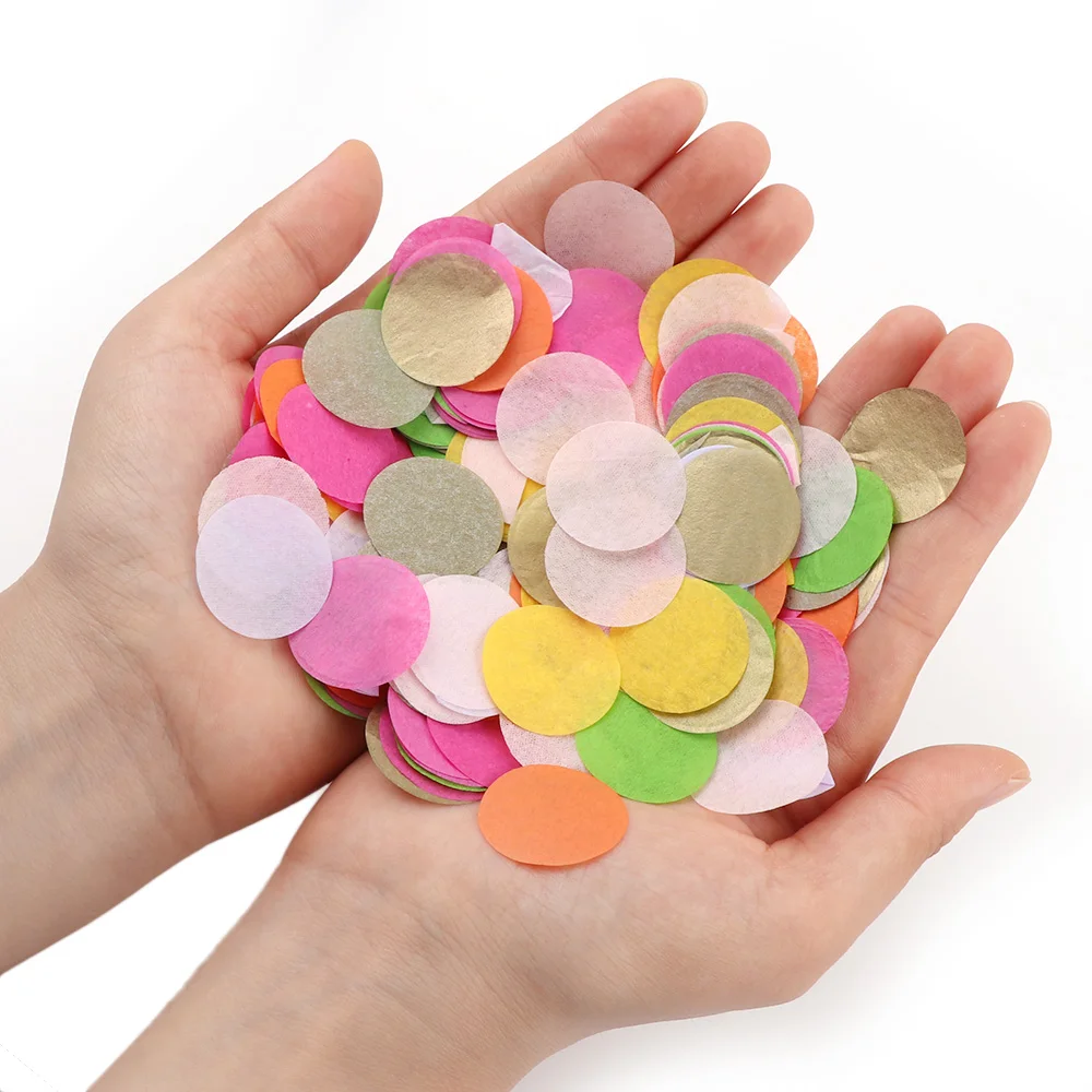 1000 шт. разноцветные конфетти из папиросной бумаги принадлежности для свадебной