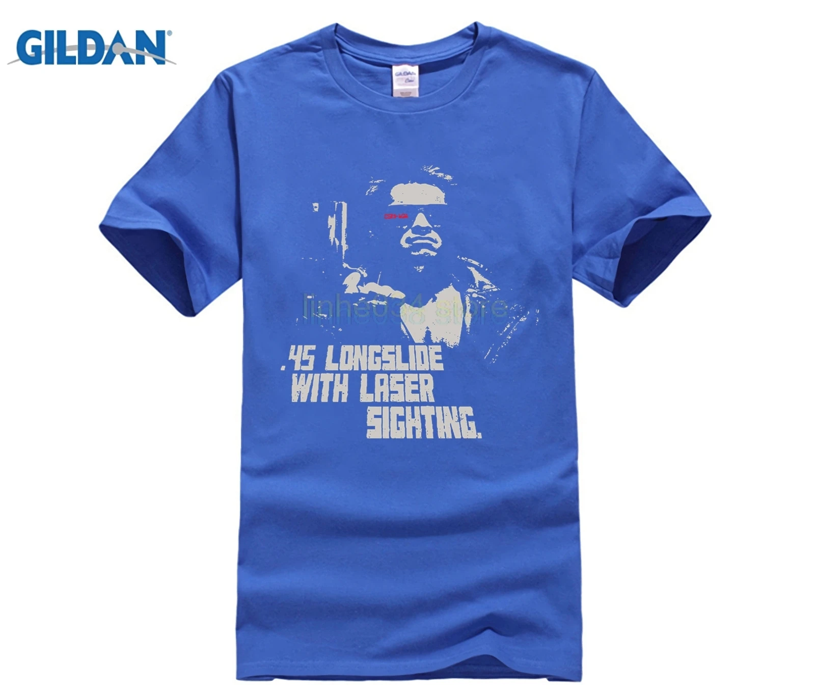 Летняя Футболка GILDAN Мужская футболка 45 Longslide Terminator T-Shirt | одежда