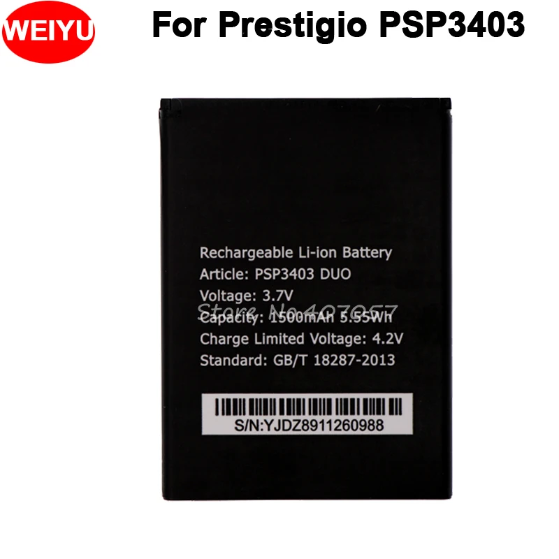 Аккумулятор PSP3403 DUO для Prestigio wize L3 1500 мАч | Мобильные телефоны и аксессуары