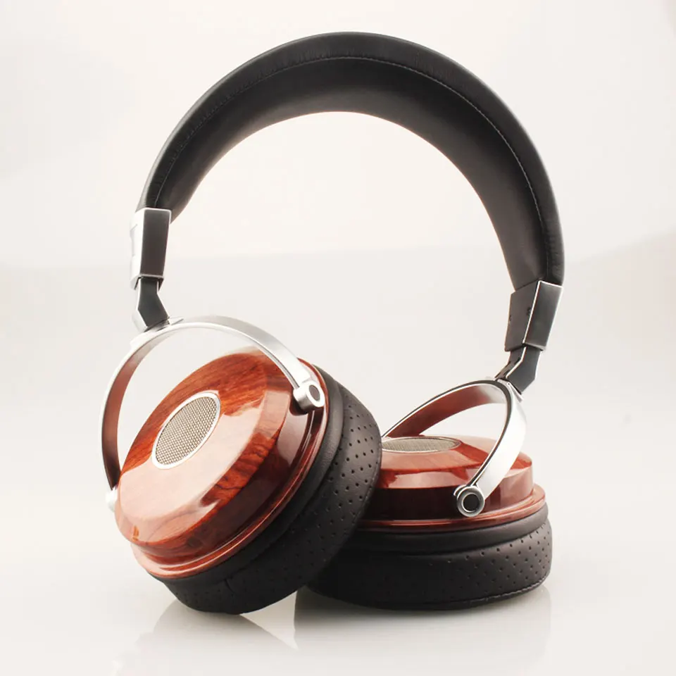 B BLON BOSSHIFI B7 деревянные наушники гарнитура DJ металлические Hifi наушники стерео Открытый монитор наушники с драйвером из Бериллиевого сплава - Цвет: B