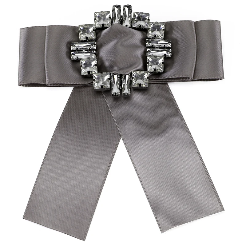 2018 модные однотонные ленты банк с кристаллами карман женился Галстуки бабочка