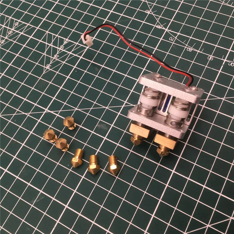 Ultimaker 2+ UM2+ Extended dual Olsson Block Nozzle Hotend Header Head for 1.75mm/3mm filament 3D printer part | Компьютеры и офис