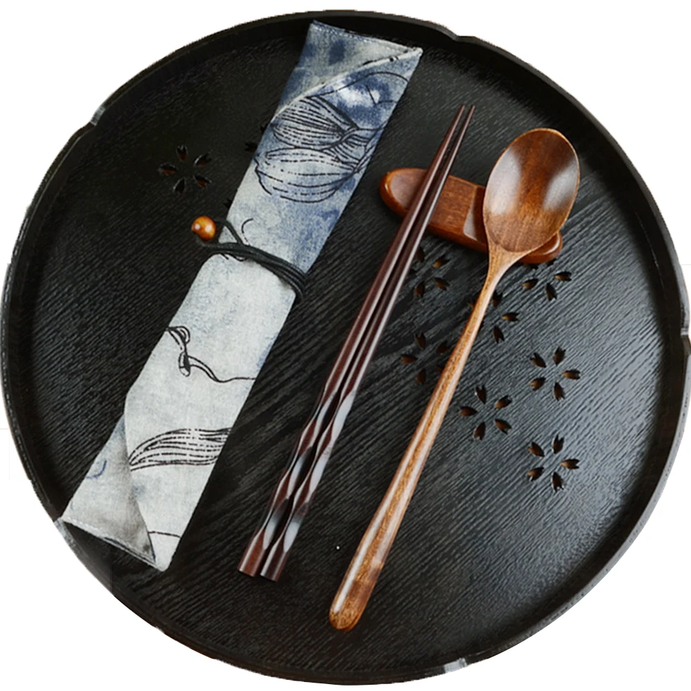 Наружные натуральные палочки для еды дорожная посуда набор ложка прочная едят