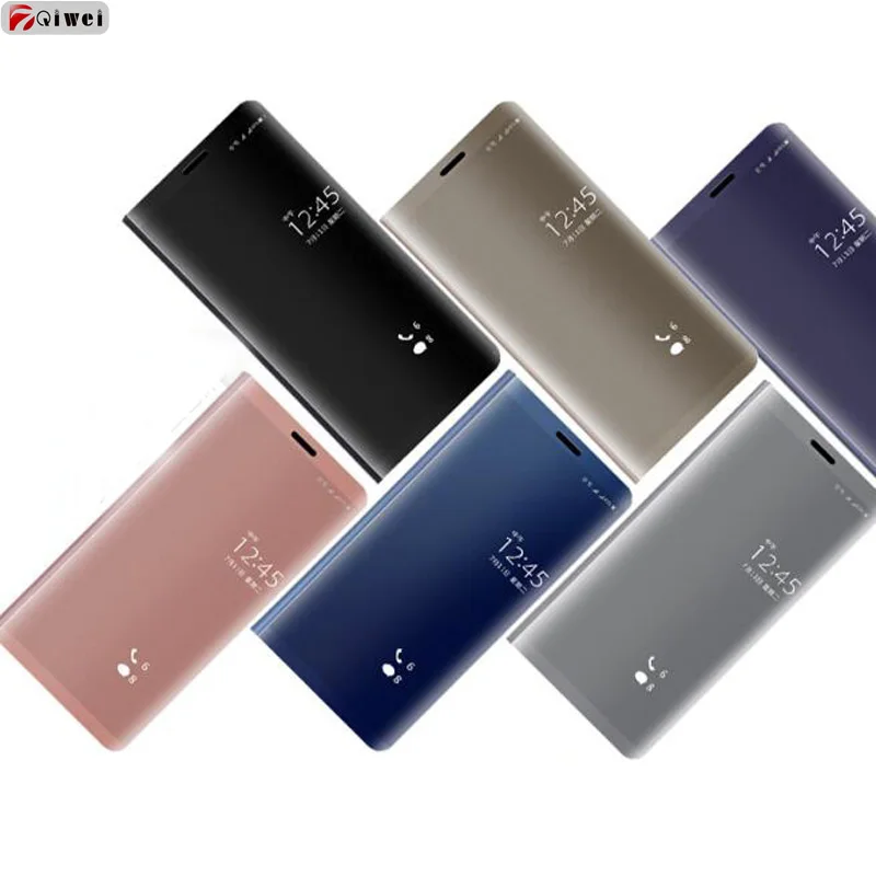Роскошный зеркальный флип-чехол для Huawei P Smart кожаный чехол-подставка 2017 чехол