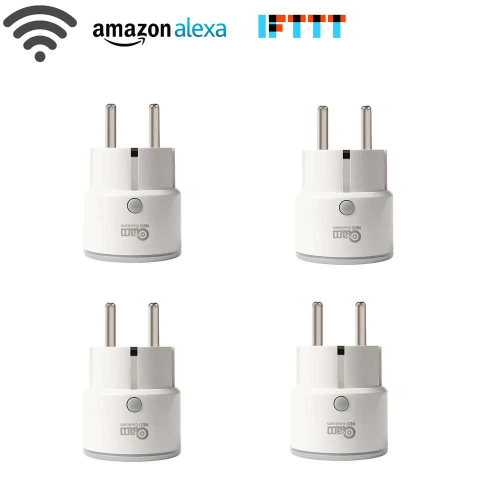 Смарт розетка 4 шт./лот европоддержка Amazon Alexa Google Home дистанционное управление wi fi