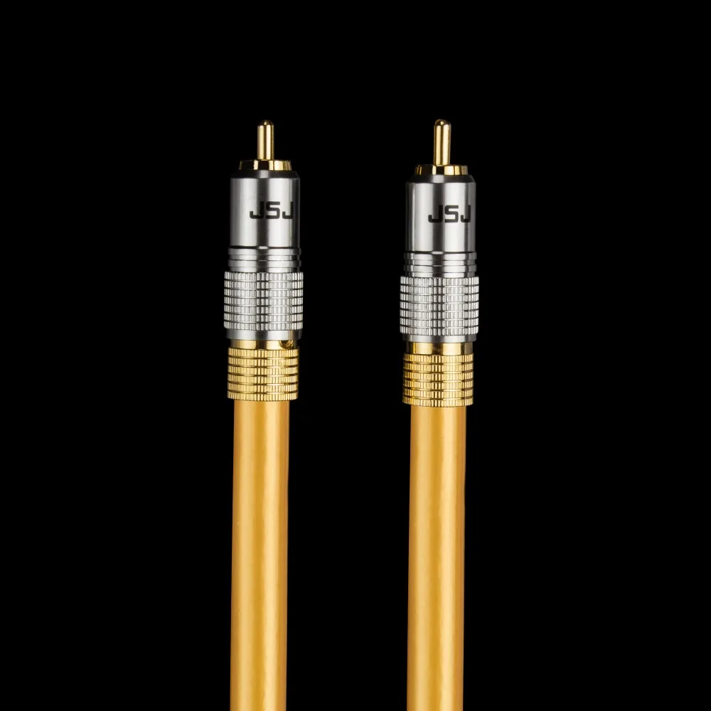 JSJ 5 метров роскошный HIFI сабвуфер RCA штекер коаксиальный цифровой аудио видео
