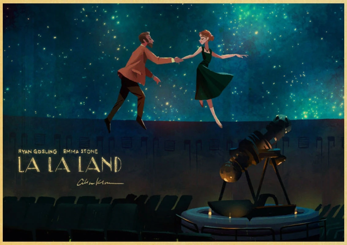 M039 La Land ретро постер винтажный постер настенное украшение художественная крафт-бумага настенные постеры кино украшение дома деко - Цвет: M039