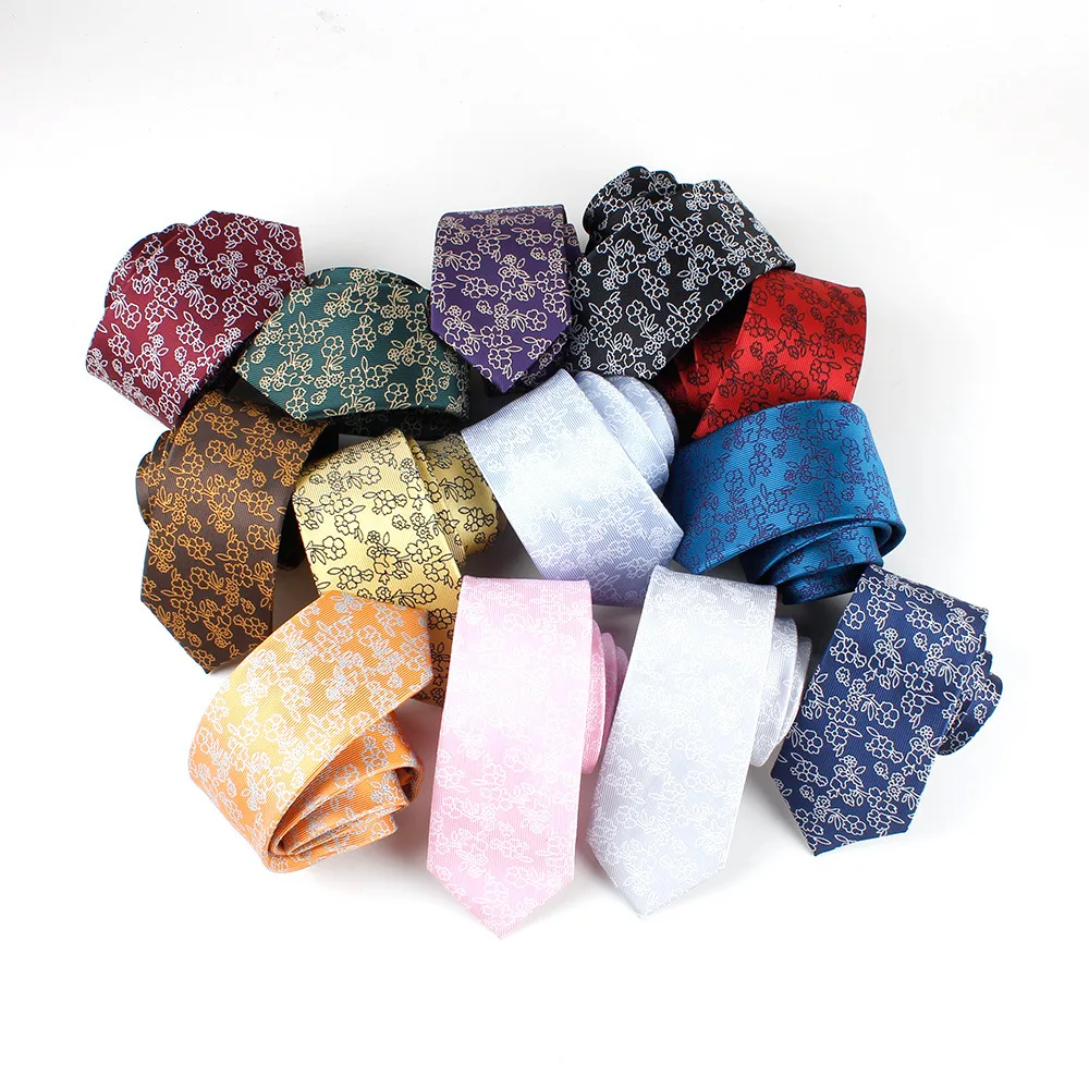 

Fashion Floral Mens Ties Classic Jacquard Neck Ties for Men Gravata Slim Ties for Wedding Business Suits Neckties Corbatas