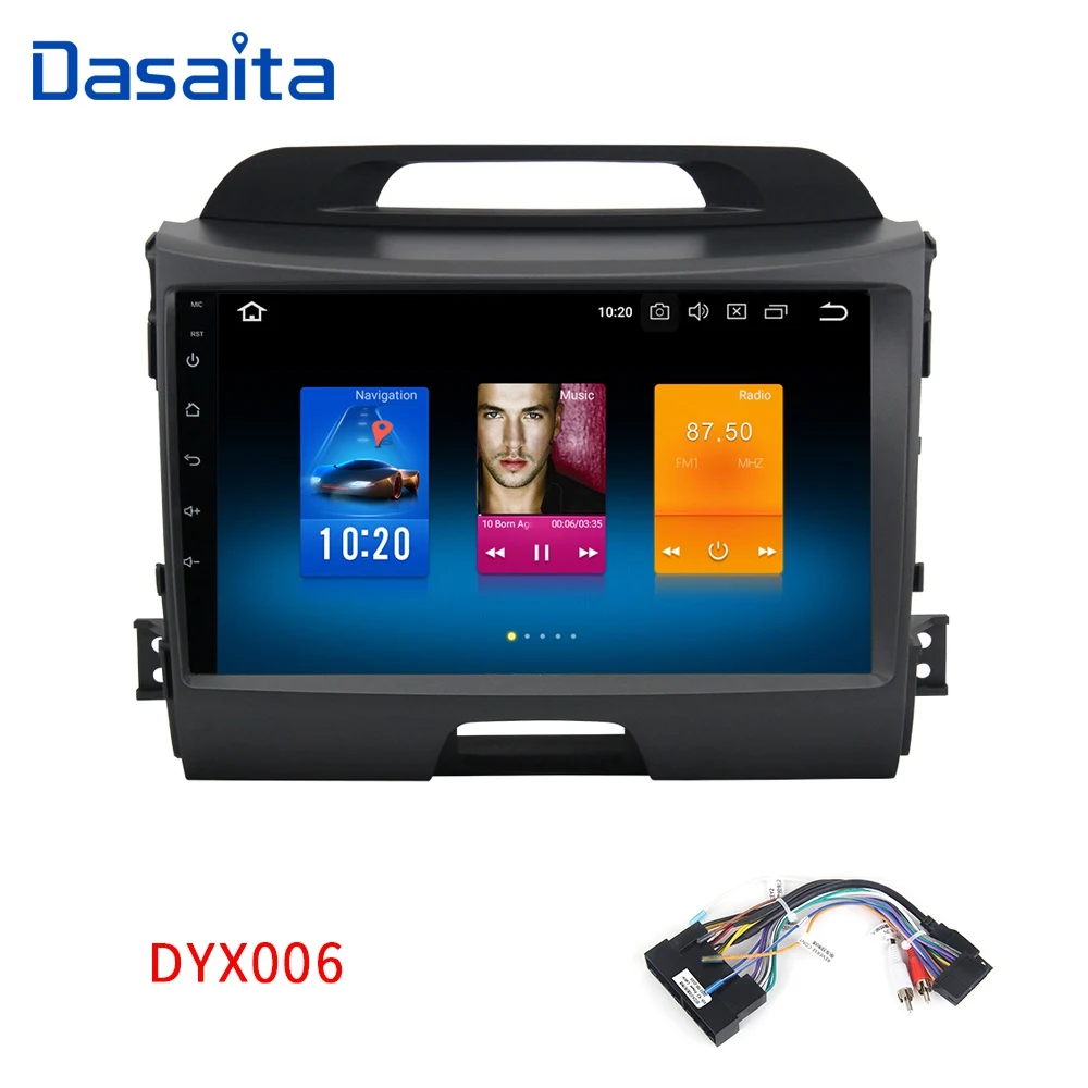 4G with DYX006 Dasaita " Android 9,0 Автомобильный gps радио плеер для Kia Sportage R 2011- с восьмиядерным процессором 4 Гб+ 32 ГБ авто стерео Мультимедиа - Цвет: 4G with DYX006