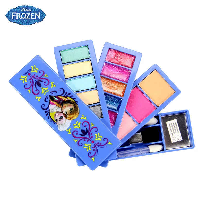 Disney Замороженные Набор детской косметики девушка игрушка Макияж Box дом Eye Shadow Blush