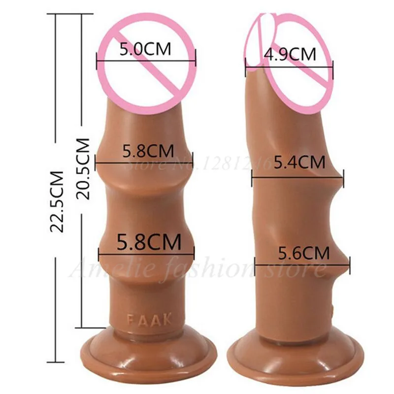 FAAK большой фаллоимитатор член реалистичный пенис Анальная игрушка для женщин
