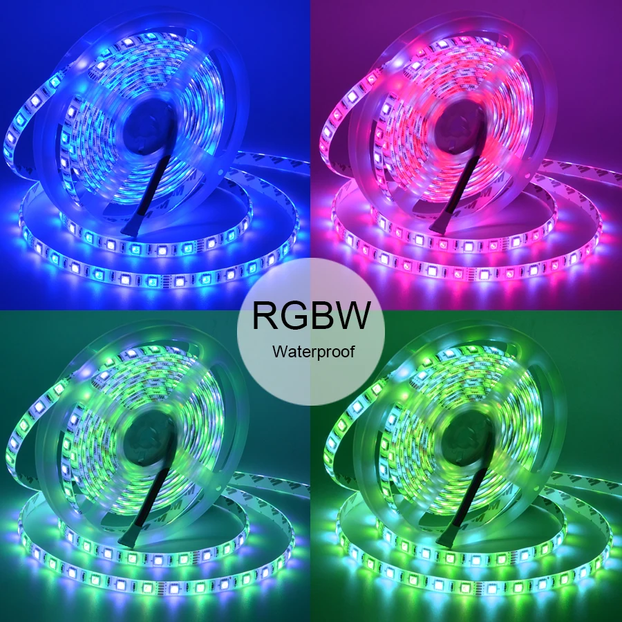 Гибкая светодиодная лента 5050 RGB RGBWW 12 В постоянного тока 5 м 60
