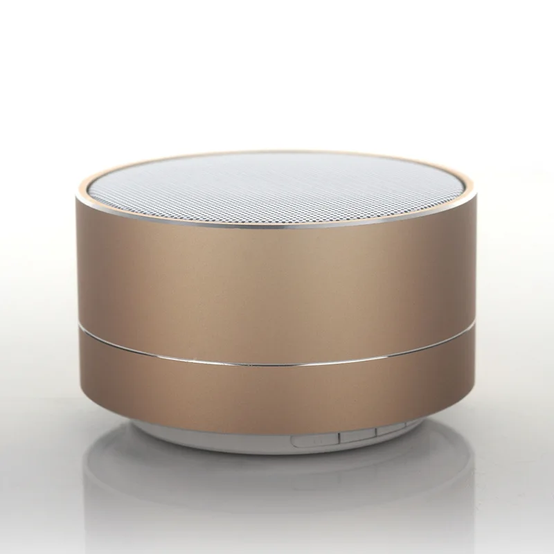 LED металлический беспроводной динамик Bluetooth колонки бас с микрофоном портативный