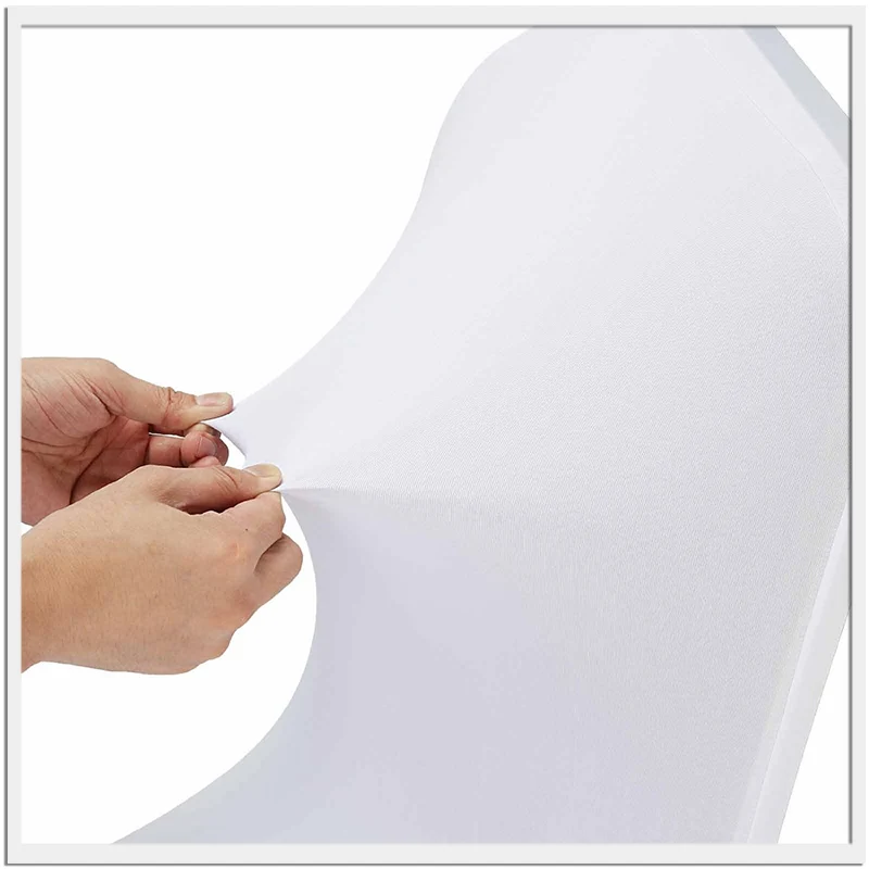 Бесплатная доставка 100 шт. Универсальный Белый эластичный чехол из спандекса для