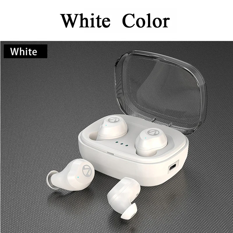 2019X10 Мини Bluetooth 5,0 Беспроводные наушники с микрофоном спортивные наушники с шумоподавлением гарнитура и зарядная коробка - Цвет: X10 White
