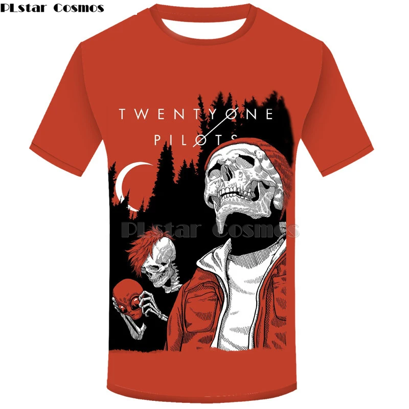 Футболка Twenty one pilots, Мужская 3D футболка, harajuku, топ, хип-хоп, Мужская футболка, уличная одежда, топы, модная мужская одежда, футболка