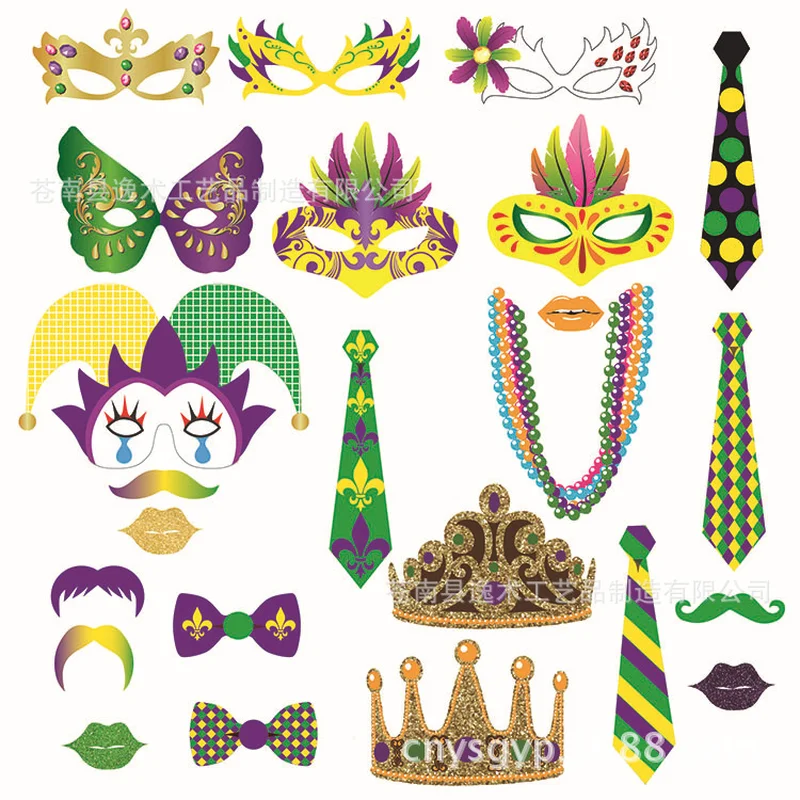 Маскарадный костюм Mardi Gras для фотосессии|Реквизиты фотобудки| |