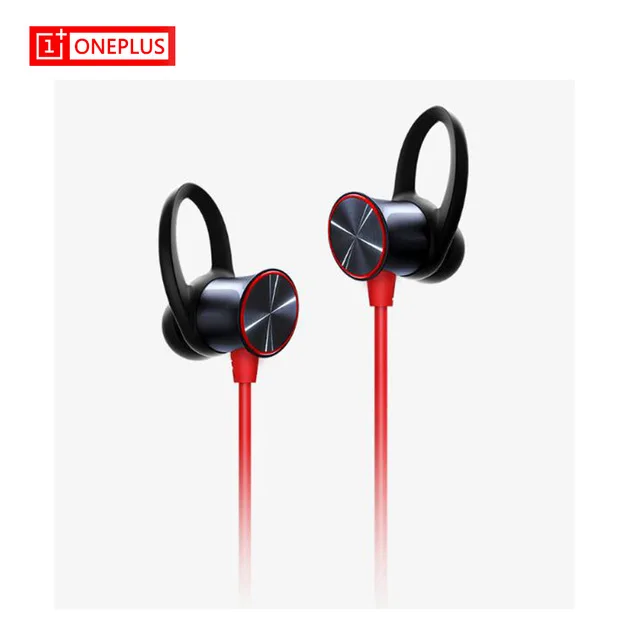 Красный Оригинальные беспроводные наушники Oneplus Bullets aptX с шейным ободком для Oneplus 6, музыкальные наушники со свободным зарядным устройством, bluetooth-наушники - Цвет: Красный