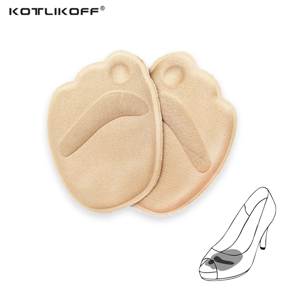 KOTLIKOFF 3 Pairs 4D Sponge forefoot arch support pad pads insoles inserts shoes woman brand socks high heels shoes accessories