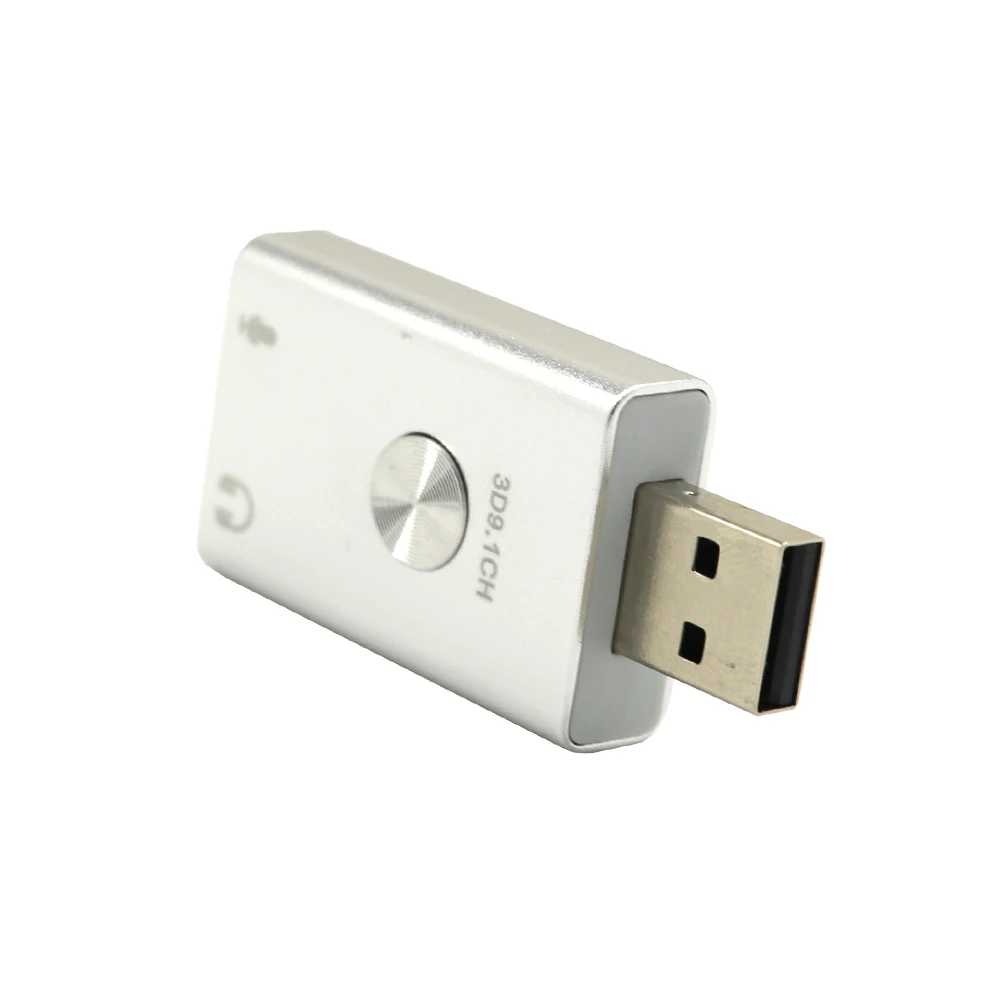 Новый USB 2 0 порт Virtual 9 1 3D стерео аудио адаптер конвертер для настольного ноутбука