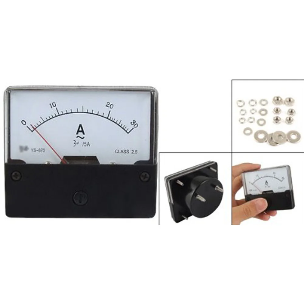 LIXF HOT AC 30A Rectangular Panel Analog Meter Ammeter YS-670 | Инструменты