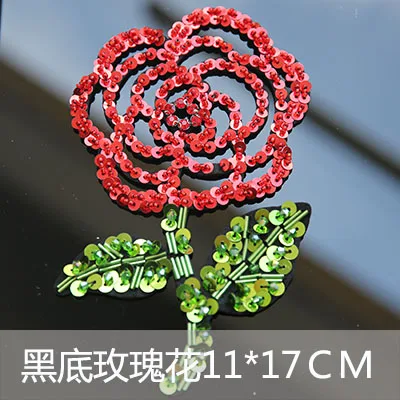 3D ручной работы горный хрусталь бисером патч для одежды красная роза Кактус