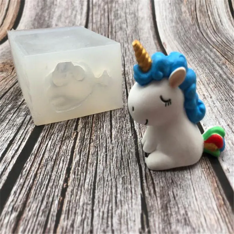 Трехмерный силиконовый формовочный молд божественного зверя для глины, гипса, шоколада и сахара G153.