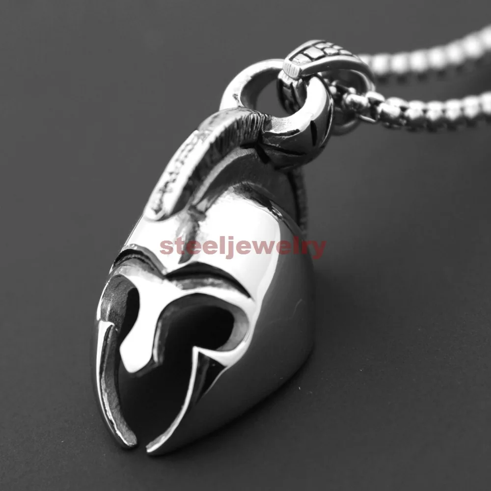 Мужское винтажное ожерелье из нержавеющей стали Серебряное/золотое/черное в