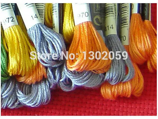 Новинка 1 партия = 50 штук вышивка крестиком яркая фотография Выберите любой цвет и