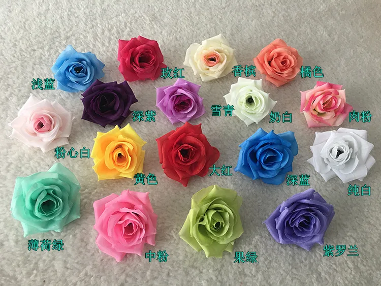 Свадебные декоративные 8 см искусственные розы цветок голова DIY цветок стены целующиеся шары Гирлянда свадебный автомобиль декоративные искусственные цветы