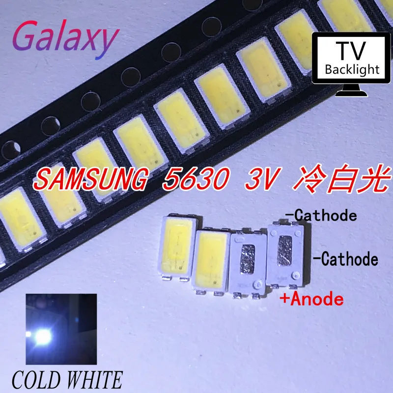 50 шт. для Samsung светодиодная подсветка 0 5 Вт 3 в 5630 холодный белый ЖК-подсветка ТВ