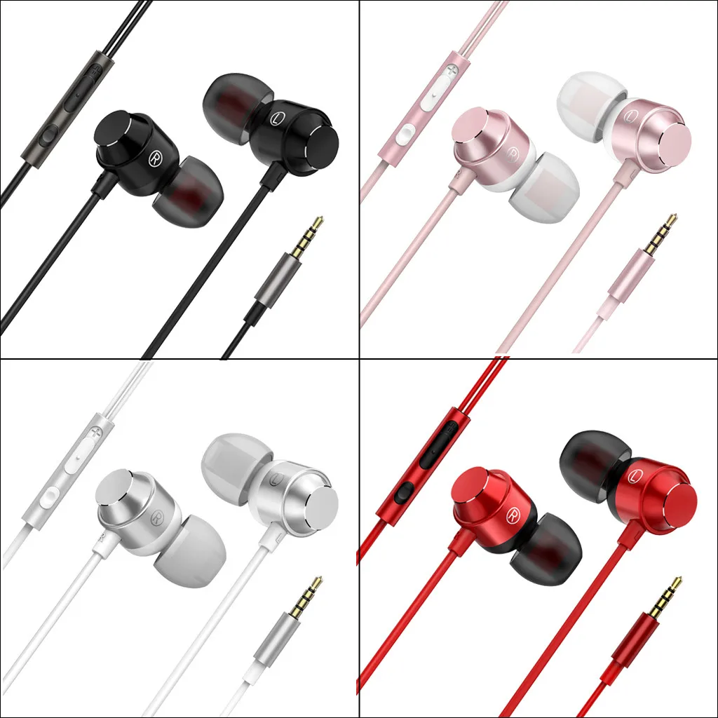 Универсальные 3 5 мм наушники бас стерео с микрофоном наушники-вкладыши гарнитура