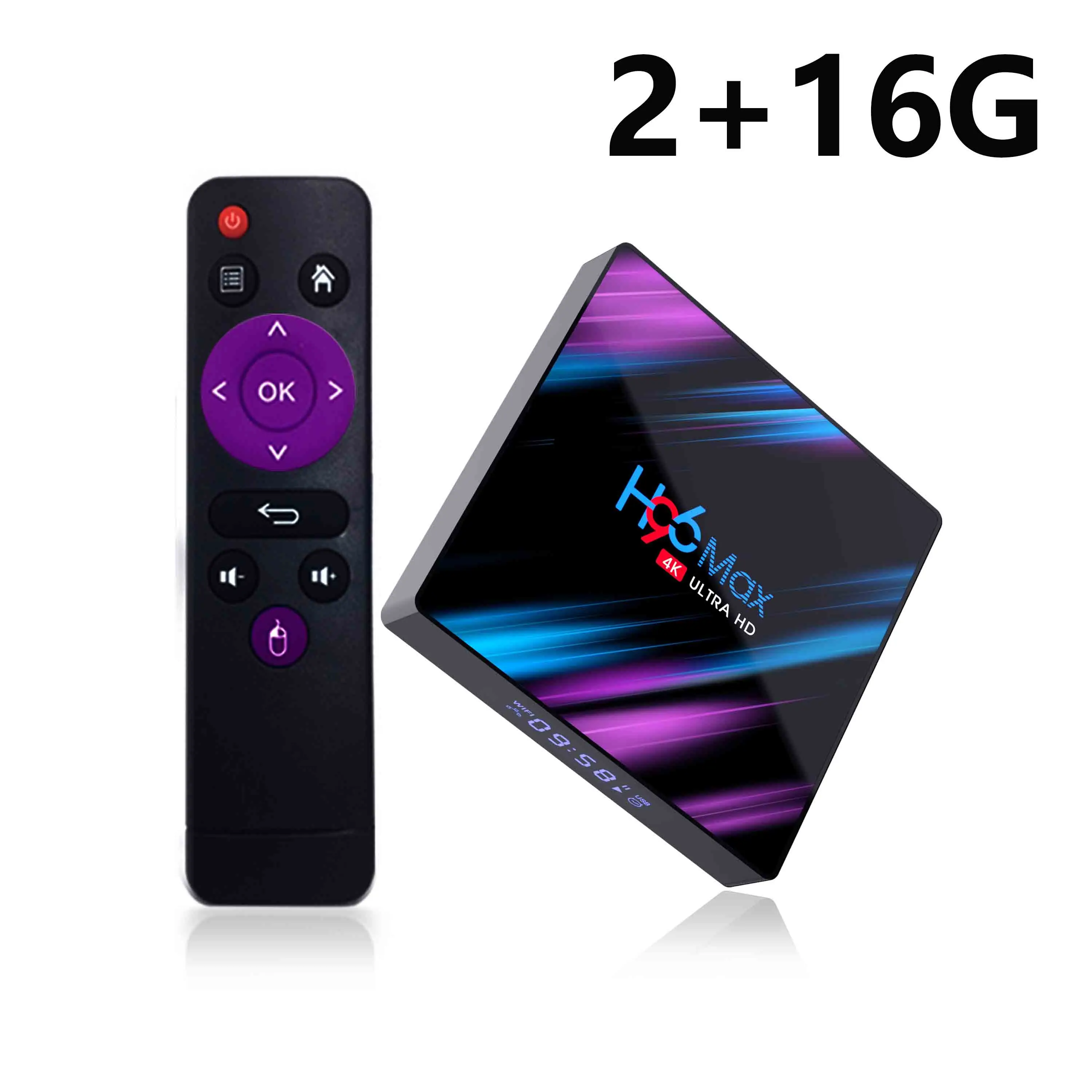 2G 16G CRENOVA Android 9,0 Rockchip tv Box RK3318 4 GB H.265 4 K HDR 60fps Netflix Google Play телеприставка медиаплеер - Цвет: 2G 16G