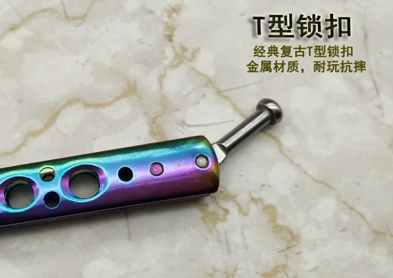 1 шт. тренировочный нож бабочка в ноже из нержавеющей стали CS Go Karambit складной бросок тренажер игрушка не острый флип Balisong