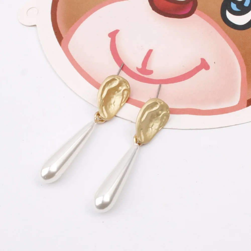 Женские серьги с искусственным жемчугом PPG &amp PGG золотистые геометрические