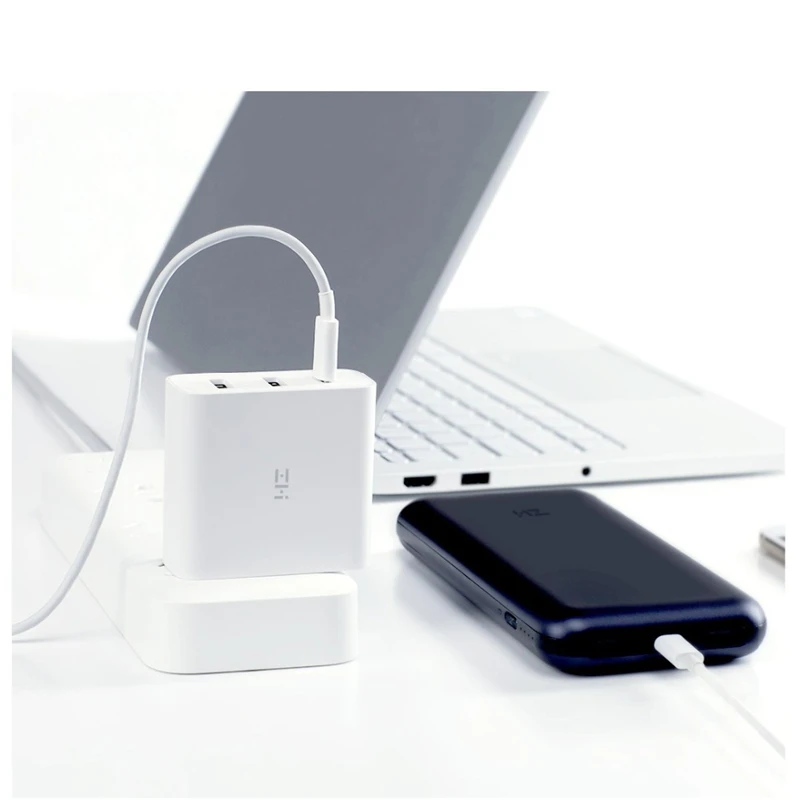 Оригинальное зарядное устройство Xiaomi Mijia USB 65 Вт быстрая зарядка порт Type C 3 выхода