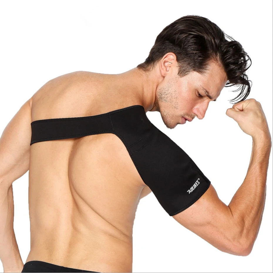 

YINGTOUMAN Adjustable Sports Care Guard Protect Shoulder Support Brace Back Guard Strap Wrap Belt Band Pads Single Shoulder