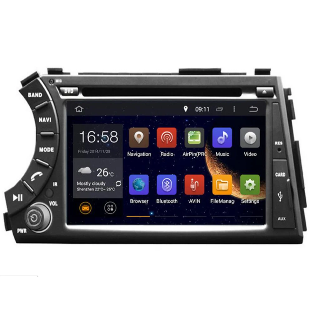 2din HD 1024X600 Восьмиядерный Android 10 4G RAM автомобильный DVD плеер для Ssang Yong SsangYong Kyron Actyon 2005