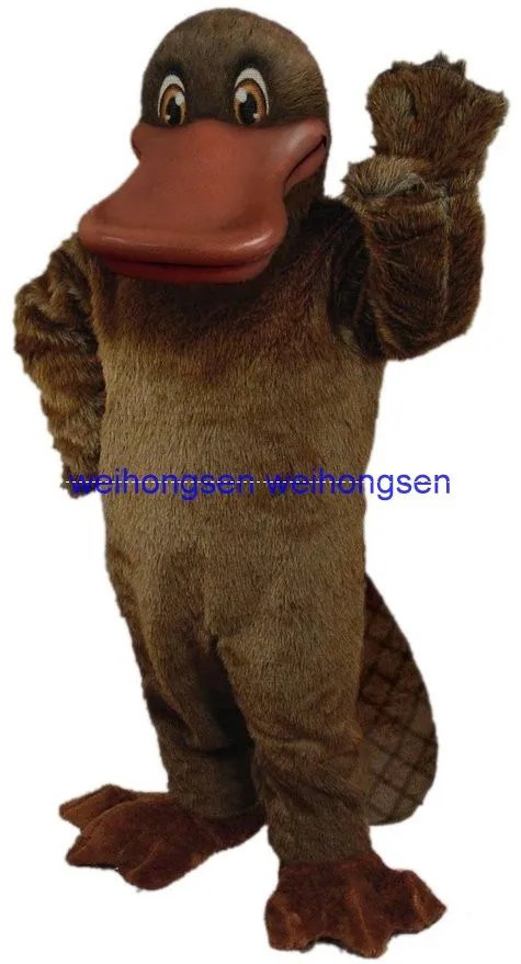 Быстрый MaKe EVA материал шлем Platypus талисман костюмы мультфильм одежда костюм птицы