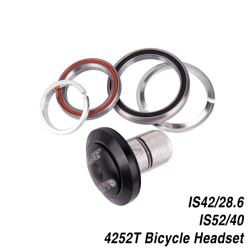 4252T велосипедная гарнитура MTB верхняя крышка 42 мм 52 CNC 1 1/8-1 1/2 дюйма коническая