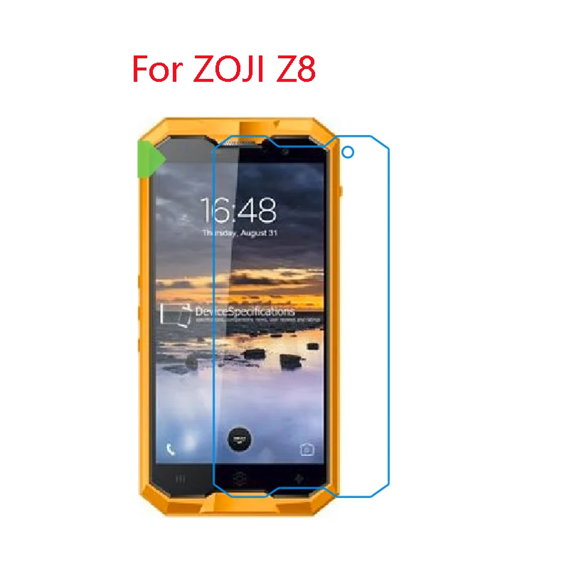 For ZOJI Z8 2-Pack) 9H гибкий стеклянный протектор экрана для HOMTOM ZOJI S12, Z9, 11,8, 33, S99i, HT70, 26,16, 10,8, 6,3 - Цвет: For ZOJI Z8