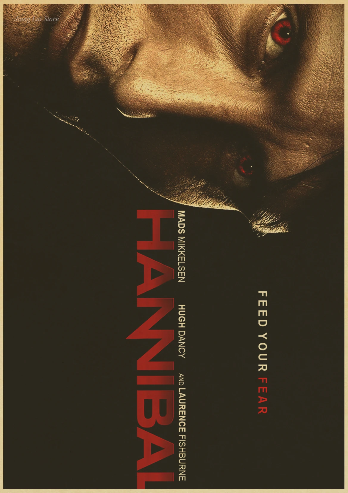 Hannibal плакат декоративная крафт-бумага живопись Макс микелсен Хью данси ужас триллер Хэллоуин живопись Ретро плакат - Цвет: K126