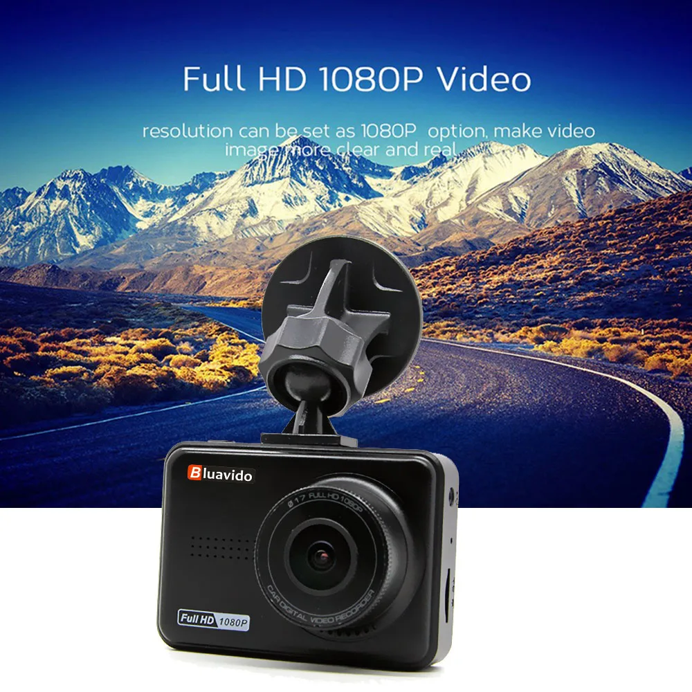 Bluavido Мини Автомобильный видеорегистратор Камера FHD 1080P WDR с функцией ночного видения авто видеорегистратор Novatek 96658 Dashcam g-сенсор видеорегистраторы для автомобилей