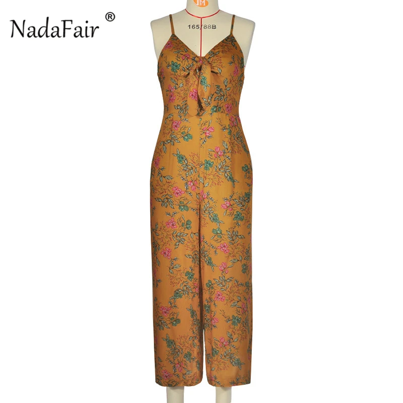 Женский комбинезон FSDA с открытой спинкой и принтом на лето 2019|Женские