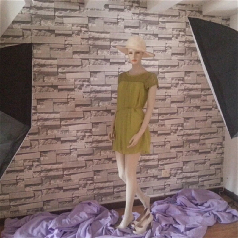 Реалистичные обои для кирпичной стены рулон белый серый настоящая рельефная